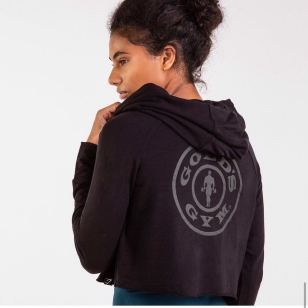 RARE Gymshark x Gold’s Gym Cropped Hoodie